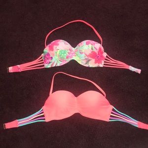 set of two bikini tops